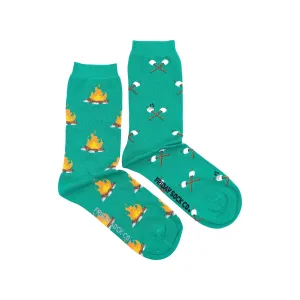Women's Campfire & Marshmallow Mismatched Socks