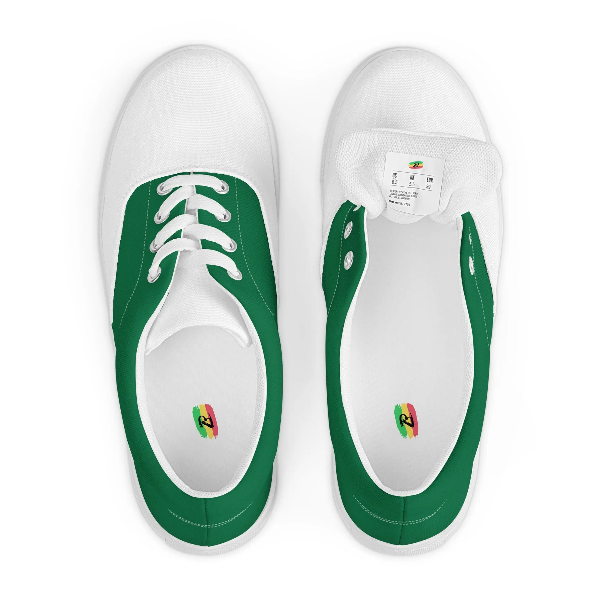 Women’s lace-up canvas shoes