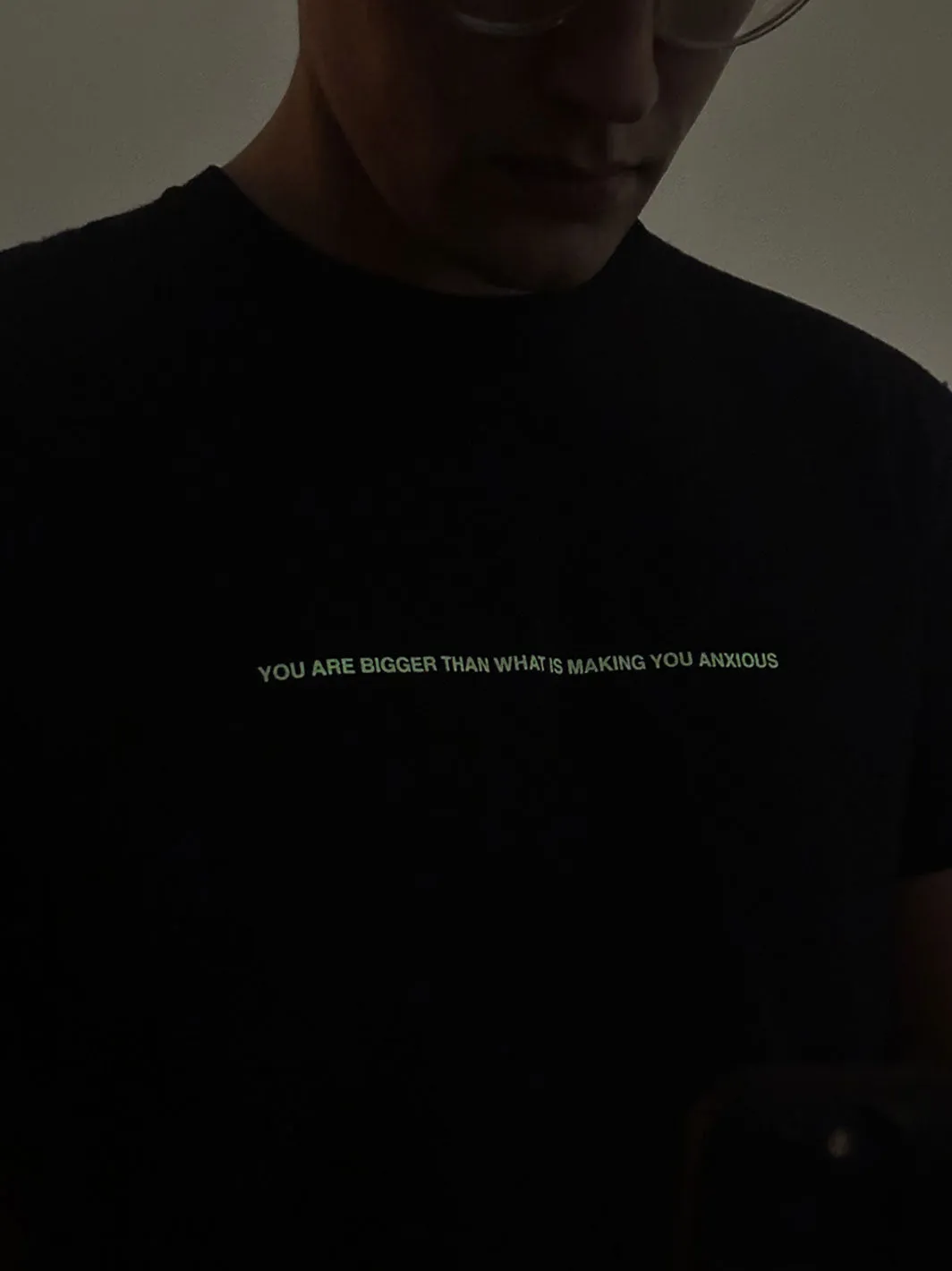 Your Anxiety Is Lying To You Glow In The Dark Tee